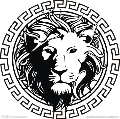 versace lion head logo|versace mythology.